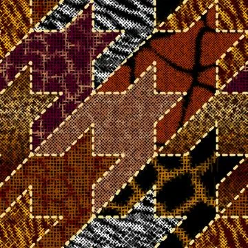 Imitation of a texture of rough canvas. Seamless pattern. 스톡 일러스트