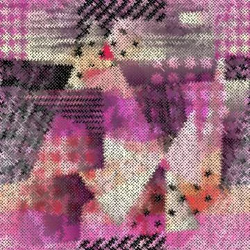 Imitation of a texture of rough canvas. Seamless pattern. Stock Illustration