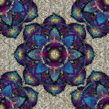 Imitation of a texture of rough canvas. Seamless pattern. Stock Illustration