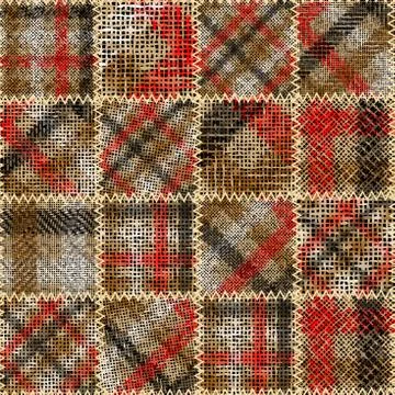 Imitation of a texture of rough canvas. Seamless pattern. Stockillustratie