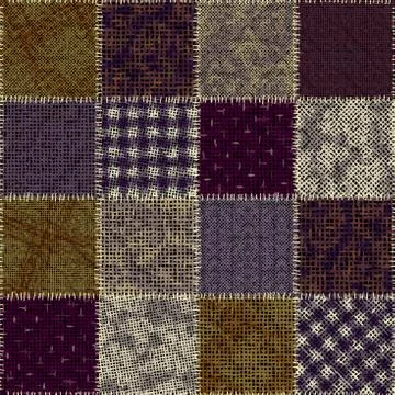 Imitation of a texture of rough canvas. Seamless pattern. 스톡 일러스트