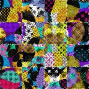 Imitation of a texture of rough canvas. Seamless pattern. Illustrazione stock