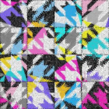 Imitation of a texture of rough canvas. Seamless pattern. イラスト素材