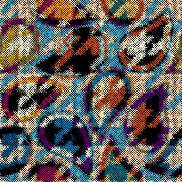 Imitation of a texture of rough canvas. Seamless pattern. Illustrazione stock