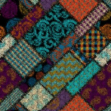 Imitation of a texture of rough canvas. Seamless pattern. Illustration