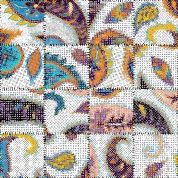Imitation of a texture of rough canvas. Seamless pattern. Illustrazione stock