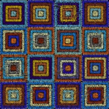 Imitation of a texture of rough canvas. Seamless pattern. Stock Illustration