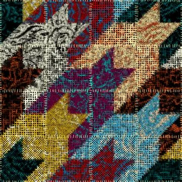 Imitation of a texture of rough canvas. Seamless pattern. Illustration