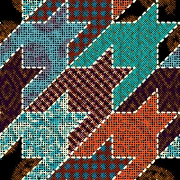 Imitation of a texture of rough canvas. Seamless pattern. Stock Illustration