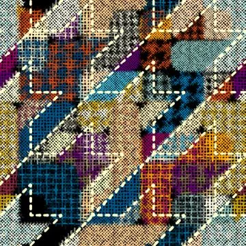 Imitation of a texture of rough canvas. Seamless pattern. Stockillustratie