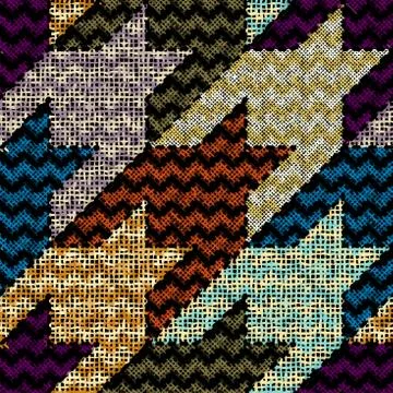 Imitation of a texture of rough canvas. Seamless pattern. Stock Illustration