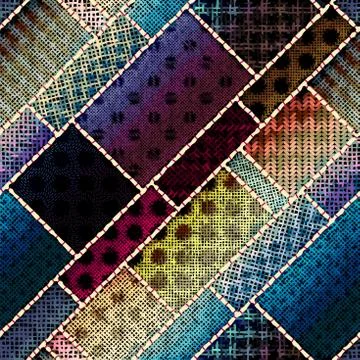 Imitation of a texture of rough canvas. Seamless pattern. Stock Illustration