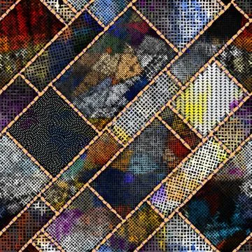 Imitation of a texture of rough canvas. Seamless pattern. Illustration