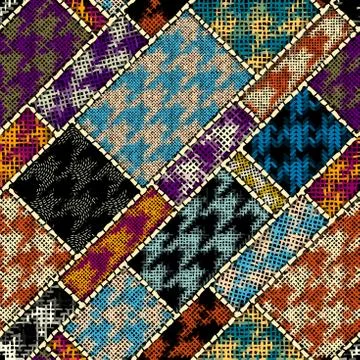 Imitation of a texture of rough canvas. Seamless pattern. Stock Illustration