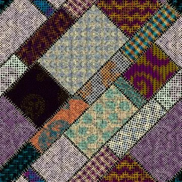 Imitation of a texture of rough canvas. Seamless pattern. Stock Illustration