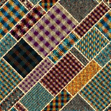Imitation of a texture of rough canvas. Seamless pattern. Illustrazione stock