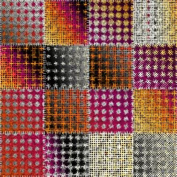 Imitation of a texture of rough canvas. Seamless pattern. Stockillustratie