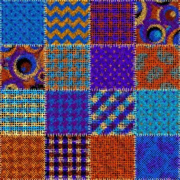 Imitation of a texture of rough canvas. Seamless pattern. Stock Illustration