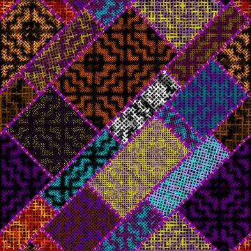 Imitation of a texture of rough canvas. Seamless pattern. イラスト素材