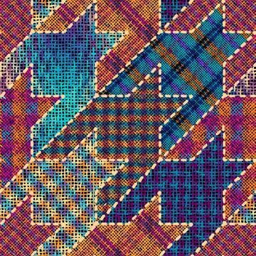 Imitation of a texture of rough canvas. Seamless pattern. Stock Illustration