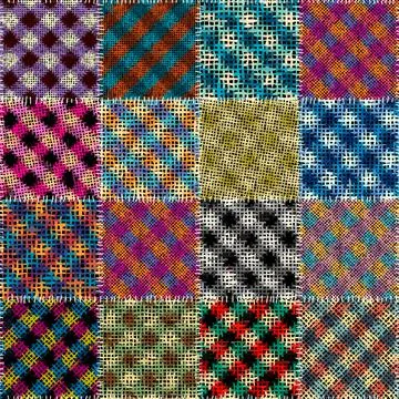 Imitation of a texture of rough canvas. Seamless pattern. Vector image. Stock Illustration