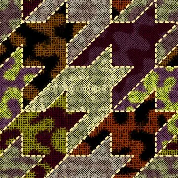 Imitation of a texture of rough canvas. Seamless pattern. Stock Illustration