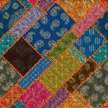 Imitation of a texture of rough canvas. Seamless pattern. Illustrazione stock