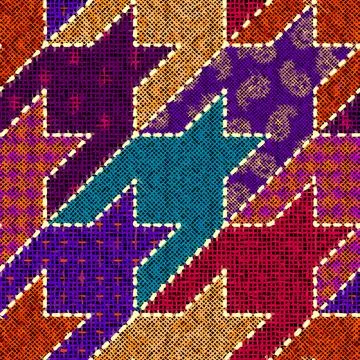 Imitation of a texture of rough canvas. Seamless pattern. Stock Illustration