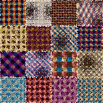 Imitation of a texture of rough canvas. Seamless pattern. Stock Illustration