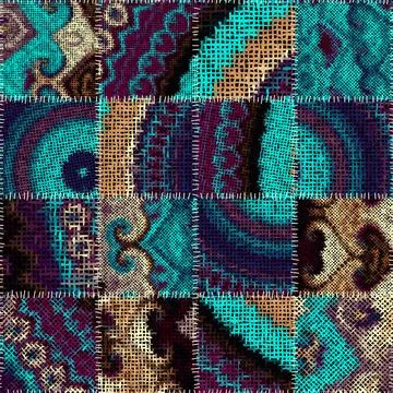 Imitation of a texture of rough canvas. Seamless pattern. Illustrazione stock