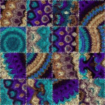 Imitation of a texture of rough canvas. Seamless pattern. Stock Illustration