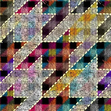 Imitation of a texture of rough canvas. Seamless pattern. 스톡 일러스트