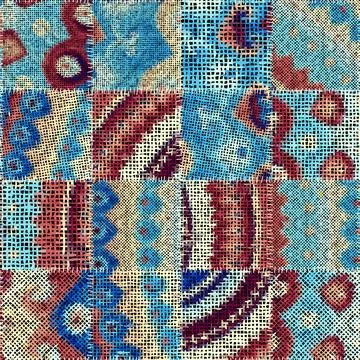 Imitation of a texture of rough canvas. Seamless pattern. Stock Illustration