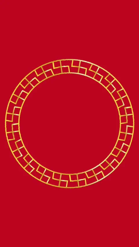 Imlek round frame Stock Footage 325693552