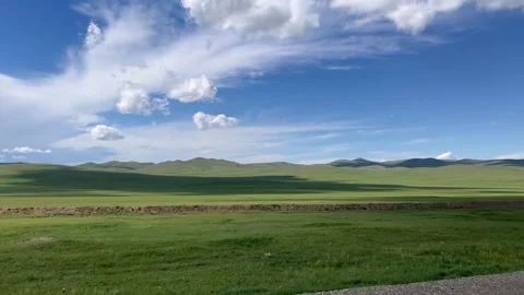 The immense Mongolian panorama, August Expedition Stock Footage 248444582
