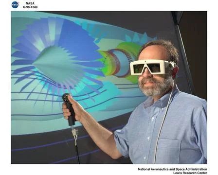 IMMERSADESK II 2 IN GRAPHICS VISUALIZATION LAB Copyright: xpiemagsx piemag... Stock Photos