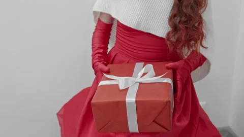 Immerse in Festive Elegance with holiday gift inspiration, celebrating the Stock Footage 293964042