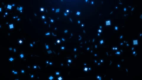 Immerse yourself in a captivating display where dynamic blue particles swirl Stock Footage 301294628