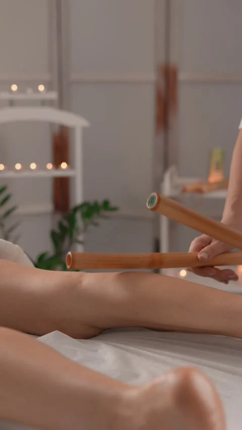 Immerse yourself in deep rest and relaxation with a foot massage in exclusive Video stock 272643376