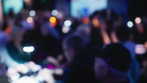 Immerse yourself in the excitement of trivia night at a popular bar, where Stock Footage 272440112