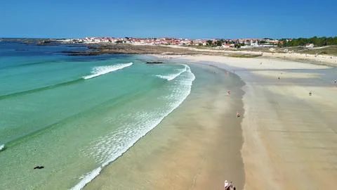 Immerse Yourself in the Stunning Beach View Featuring Crystal Clear Waters .. Stock Photos
