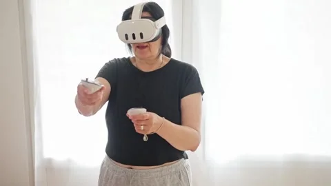 Immerse yourself in a thrilling Virtual Reality Experience using a cuttingedge Stock Footage 317091450