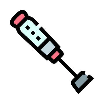 Immersion blender tool preparing food in kitchen Stock Illustration