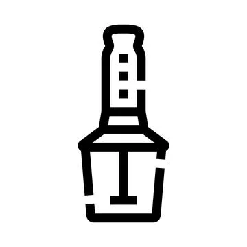 Immersion hand blender kitchen appliance vector icon Stock Illustration