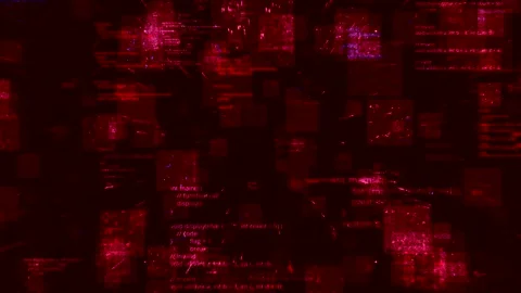 Immersion in program codes. Animation. 3D immersion in many variations of Stock Footage 160988608