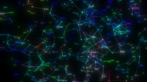 Immersion in radiant numbers. Video stock 103286347