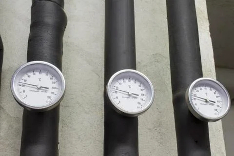 Immersion thermometers Stock Photos