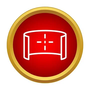 Immersive 360 degree panoramic view icon イラスト素材