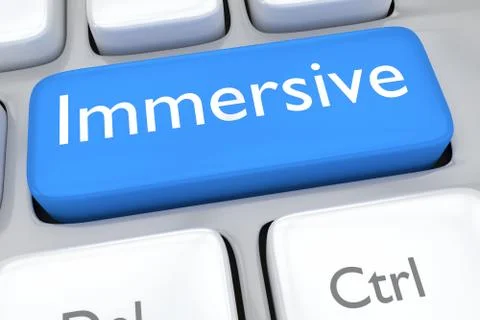 Immersive Concept Stock Illustration
