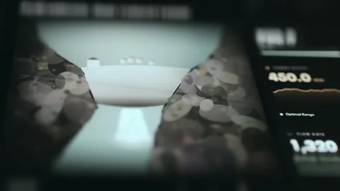 Immersive Control Room Interface Industrial Technology Dashboard Stock Footage 339608943